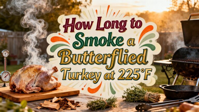 smoky low temperature butterflied turkey