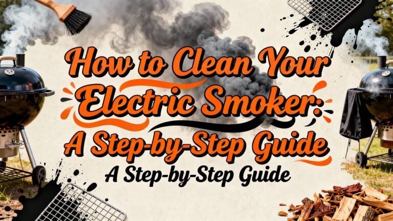 step by step electric smoker cleaning