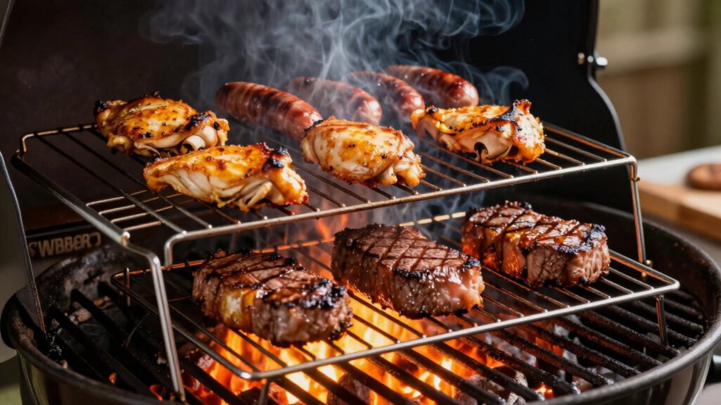 weber grill warming racks keep hot