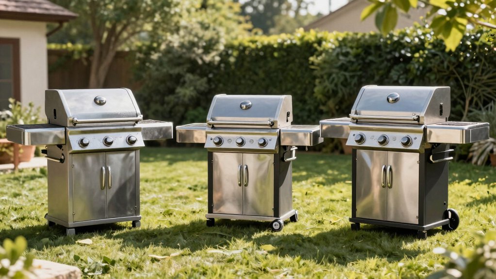 weber grills with side table
