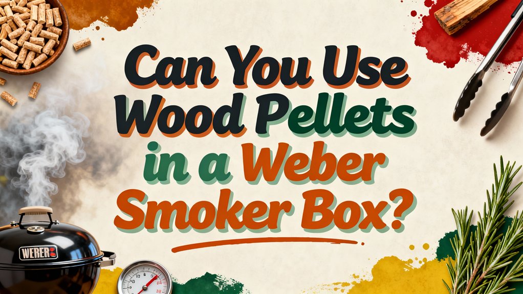 wood pellets in weber smoker